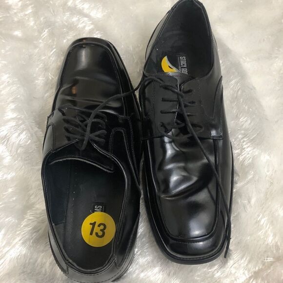 Stacy Adams Forrest Moc toe Lace up black shoes 13 main image 5